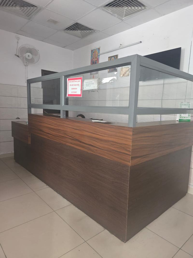 Hospital reception desk